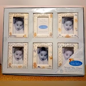 Watch Me Grow - 6 Month Photo Frame Gift Set by bon be'be'